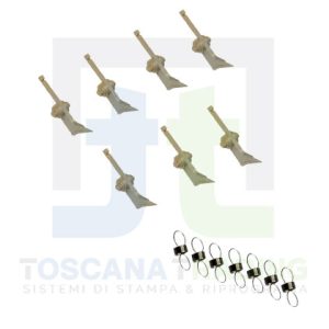 SET UNGHIETTE SEPARATRICI + MOLLE AFICIO 3035 (AE04-4056) 7 PZ.