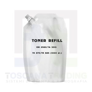 TONER REFILL KM 2560/TA 300I (TK 675) 1000 GR