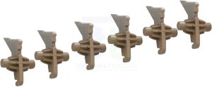 SET UNGHIETTE SUPERIORI + MOLLE KM 3530/5050 (6 PZ)