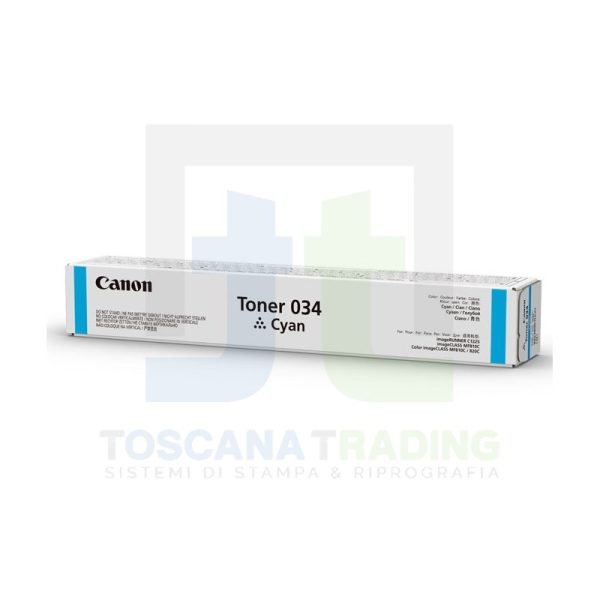 TONER ORIGINALE 034 IR C1225IF CIANO (9453B001)