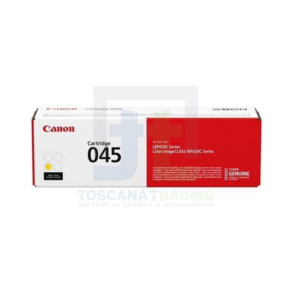 CARTUCCIA TONER ORIGINALE CRG 045 Y IMAGECLASS LBP612/MF631/ MF632/MF633/MF634 GIALLO STANDARD CAPACITY (1239C002)