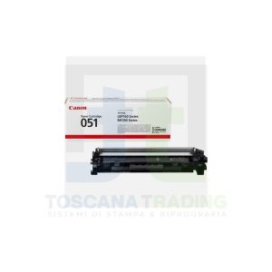 CARTUCCIA TONER ORIGINALE CRG 051 BK IMAGECLASS LBP162 DW|DWF LBP-160/LBP162 NERO STANDARD CAPACITY (2168C002)