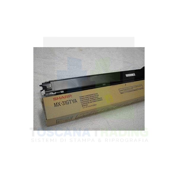 TONER ORIGINALE MX-31GTYA MX2301N/2600N/3100/4100N/ 4101N/5000N/5001N GIALLO